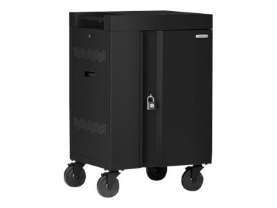 Bretford Cube Mini TVCM24USBC - Cart (charge only) - pre-wired - for 24 tablets / notebooks - lockable - steel - black pumice TVCM24USBC-BP