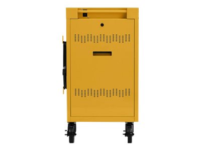 Bretford Cube Mini TVCM24USBC - Cart (charge only) - pre-wired - for 24 tablets / notebooks - lockable - steel - mustard - screen TVCM24USBC-MUS