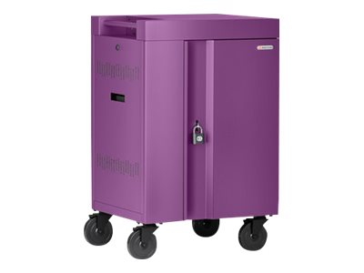 Bretford Cube Mini TVCM24USBC - Cart (charge only) - pre-wired - for 24 tablets / notebooks - lockable - steel - orchid - screen TVCM24USBC-ORC