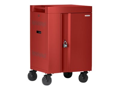 Bretford Cube Mini TVCM24USBC - Cart (charge only) - pre-wired - for 24 tablets / notebooks - lockable - steel - red - screen TVCM24USBC-RED