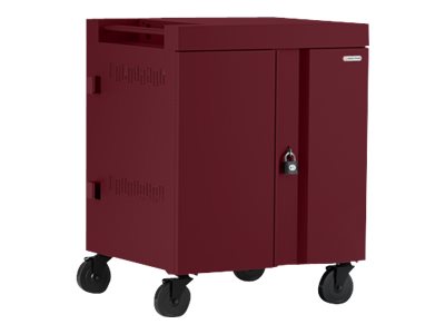 Bretford Cube TVC16PAC - 270 degree doors - cart (charge only) - for 16 netbooks/tablets - lockable - steel - maroon - screen TVC16PAC-270MA