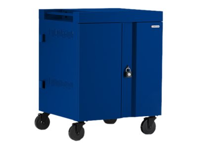 Bretford Cube TVC32 - Cart (charge only) - pre-wired - for 32 tablets / notebooks - lockable - welded steel - royal blue - output: TVC32USBC-RB