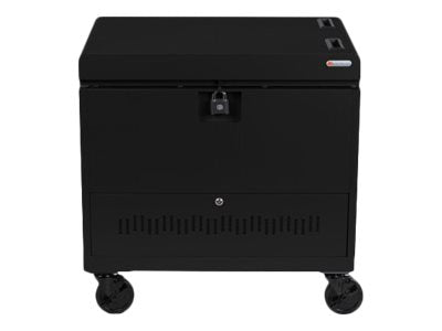 Bretford Cube Toploader TVTL30CADUSB - Cart (charge only) - pre-wired - for 30 tablets / notebooks - with caddies - lockable TVTL30CADUSB-BP