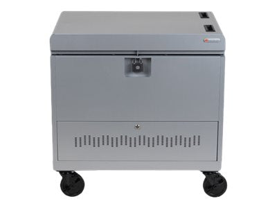 Bretford Cube Toploader TVTL30CADUSB - Cart (charge only) - pre-wired - for 30 tablets / notebooks - with caddies - lockable TVTL30CADUSB-PM