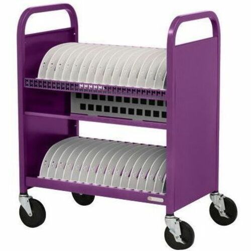 Bretford Cube Transport Cart Portable Device Management Cart Purple