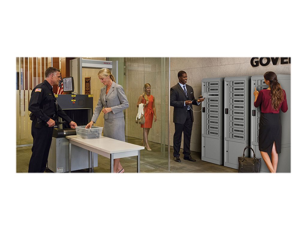 Bretford TechGuard Connect - Cabinet unit (charge only) - for 10 notebooks/tablets/cellular phones - lockable - steel - platinum TCLAUS670EF11