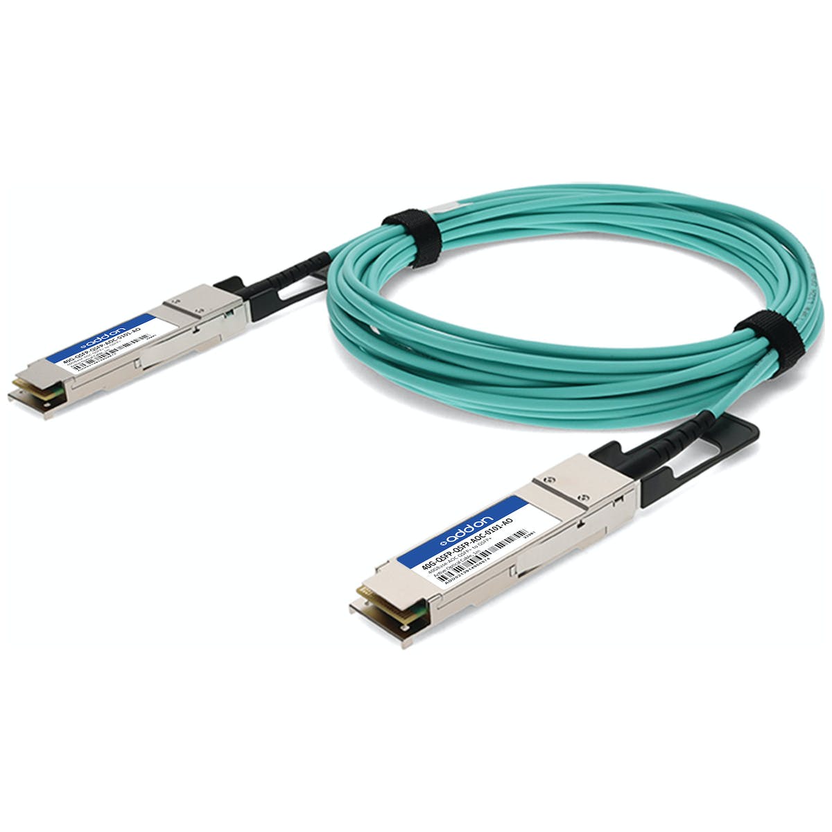 Brocade (Formerly) 40G-QSFP-QSFP-AOC-0101 Compatible TAA Compliant 40GBase-AOC QSFP+ to QSFP+ Active Optical Cable (850nm, MMF, 1m) 40G-QSFP-QSFP-AOC-0101-AO