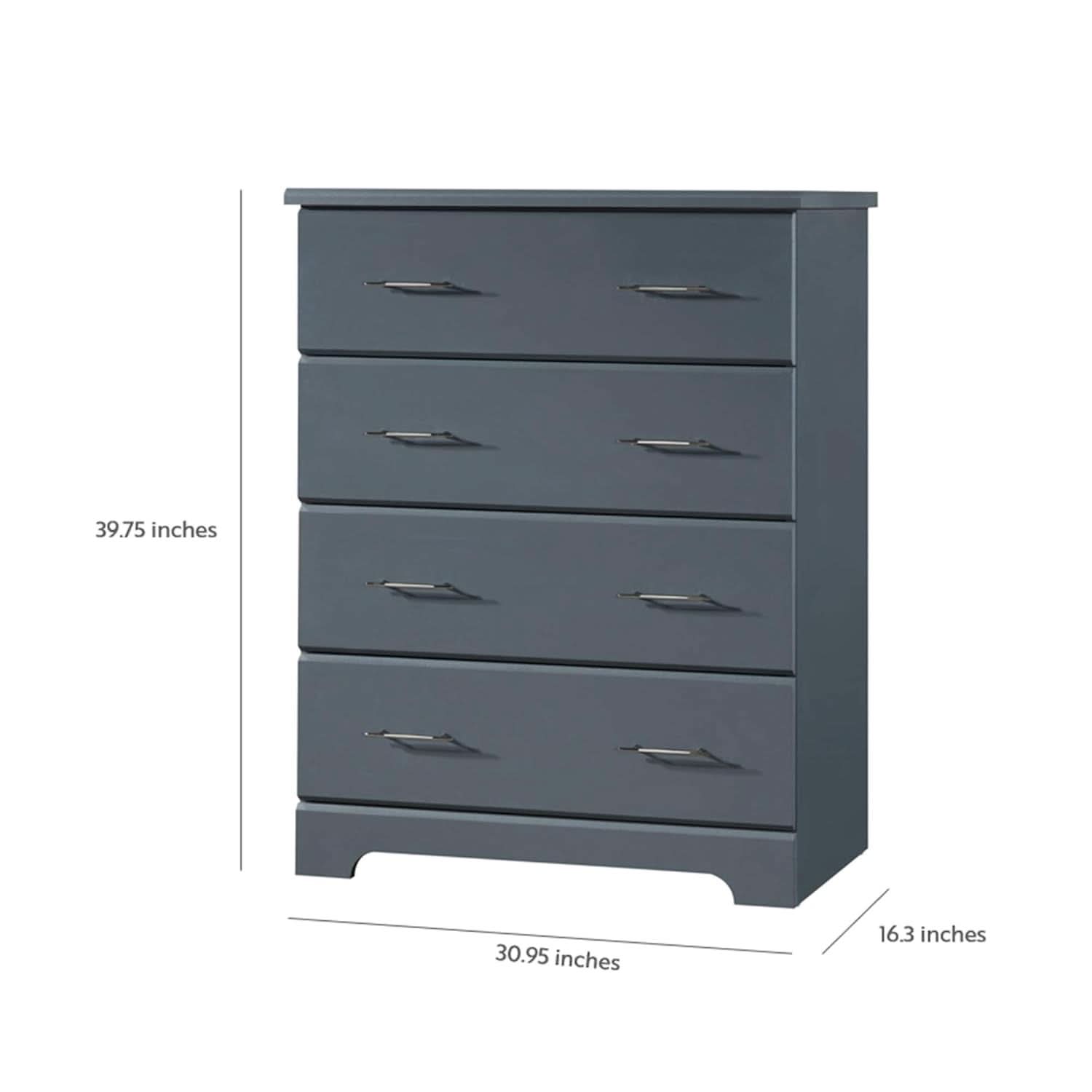 Brookside 4 Drawer Dresser Gray Greenguard Gold Certified