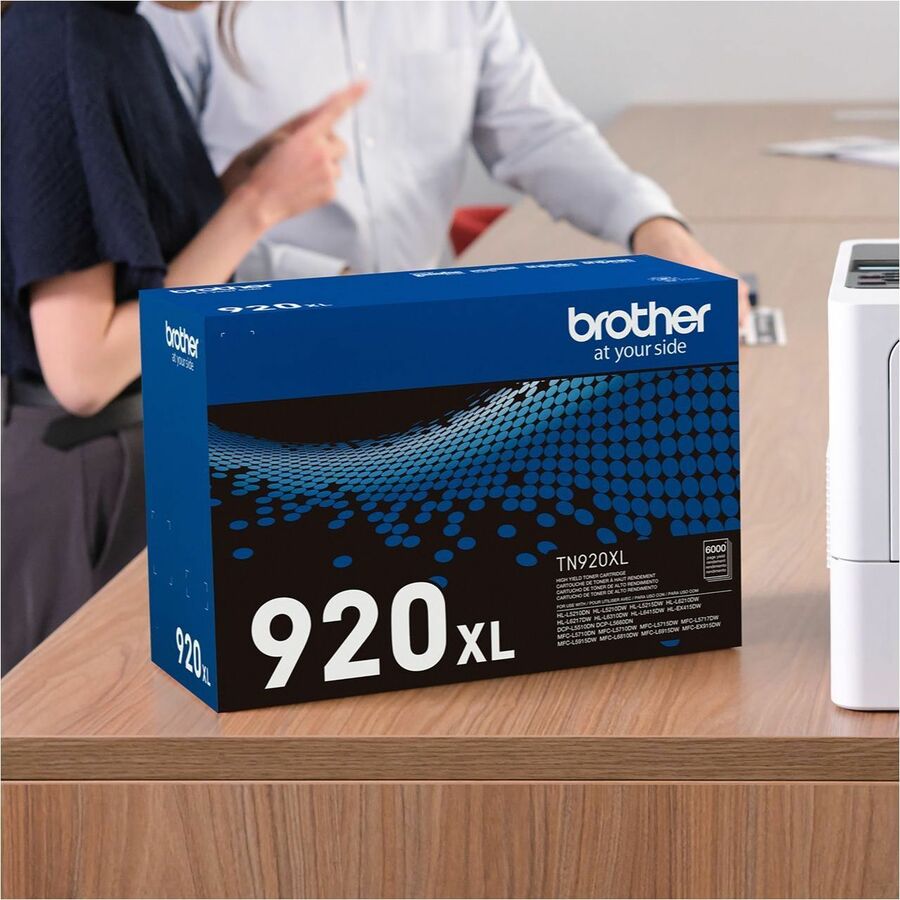 Brother Genuine TN920XL High-yield Toner Cartridge - Laser - Black - High Yield - 6000 Pag