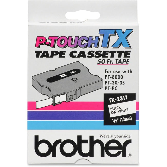 Brother Labels - Laminated Tape - Roll (0.47 In X 50 Ft)