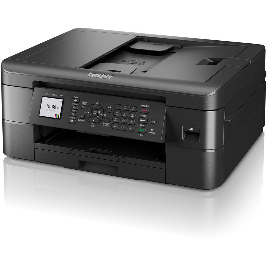 Brother MFC MFC-J1010DW Inkjet Multifunction Printer-Color-Copier/Fax/Scanner-17 ppm Mono/9.5 ppm Color Print-6000x1200 dpi Print-Automatic Duplex Print-150 sheets Input-Color Flatbed Scanner-1200 dpi Optical Scan-Color Fax-Wireless LAN MFC-J1010DW