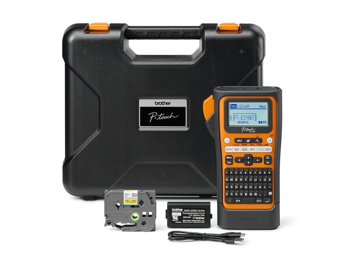 Brother P-touch PT-E310BTVP Handheld Industrial Label Printer