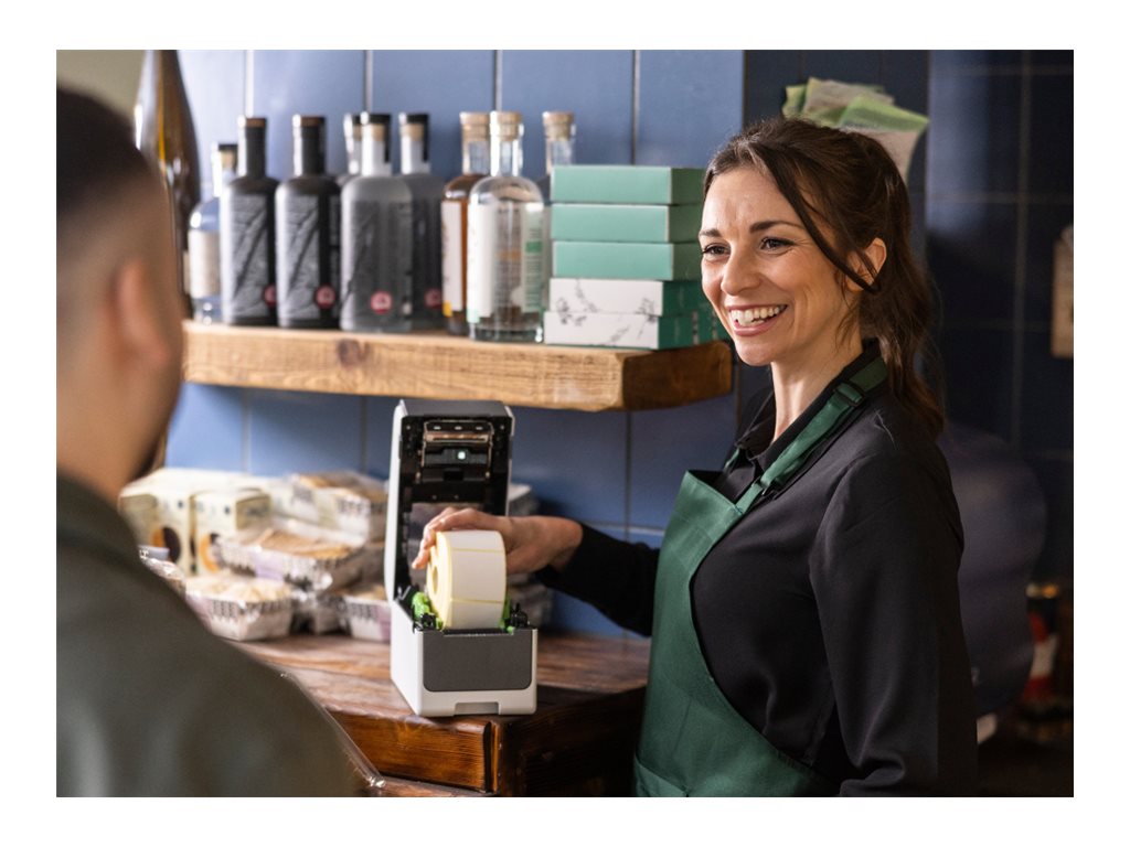 Brother TD-2350D203 - Label/receipt printer - B/W - direct thermal - - 203 dpi - up to 360 inch/min - Wi-Fi(n), Bluetooth 5.2, TD2350D203