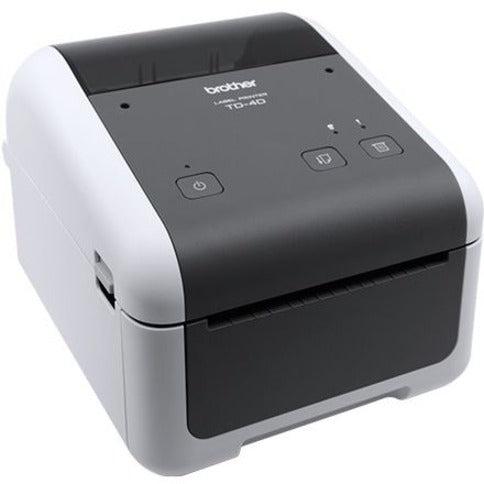 Brother TD4520DN Desktop Direct Thermal Printer - Monochrome - Label Print - Ethernet - USB - Serial