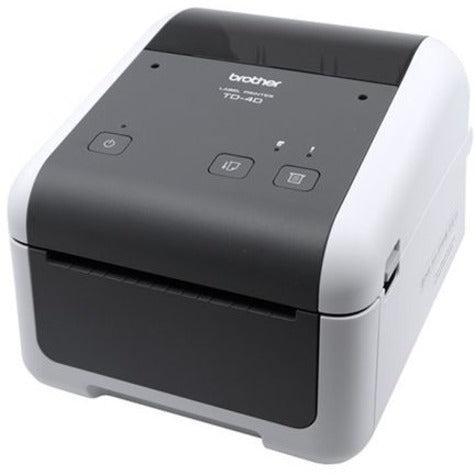 Brother TD4520DN Desktop Direct Thermal Printer - Monochrome - Label Print - Ethernet - USB - Serial