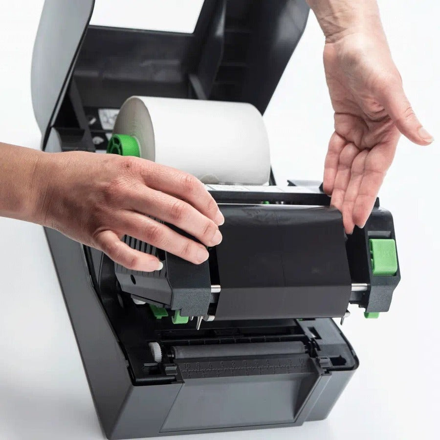 Brother Td-4420Tn Desktop Direct Thermal/Thermal Transfer Printer - Monochrome - Label/Receipt Print - Ethernet - Usb - Yes - Serial - With Cutter