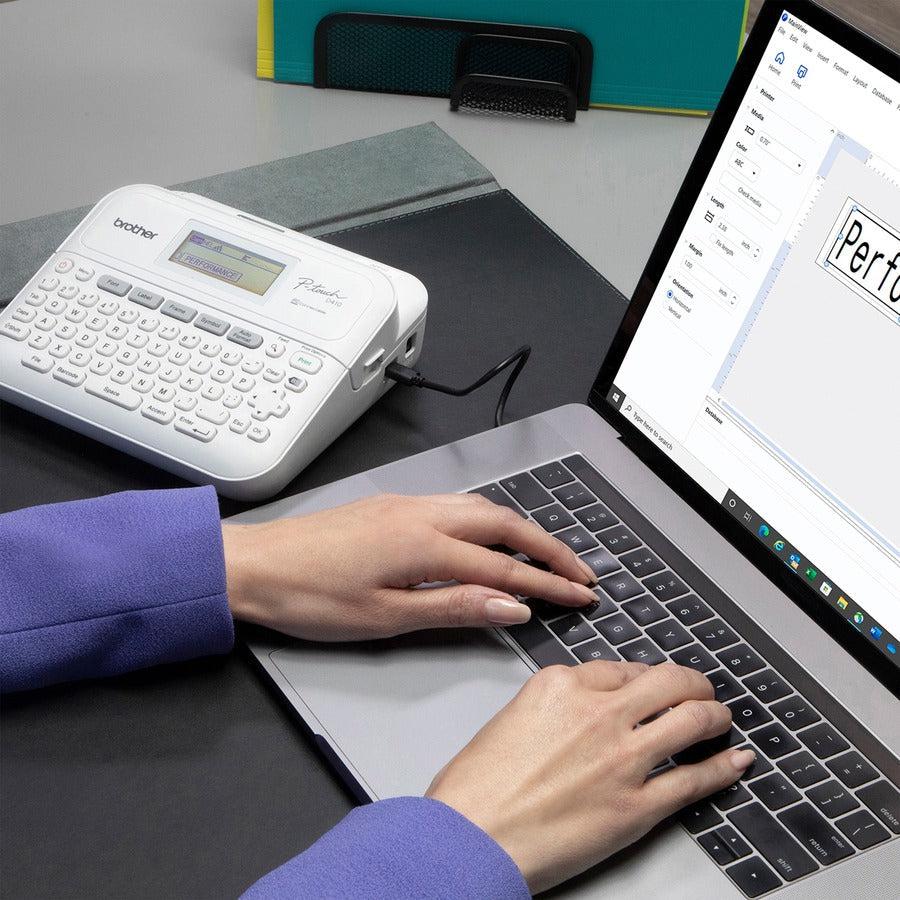 Brother&reg; P-touch PT-D410 Home/Office Advanced Connected Label Maker PT-D410