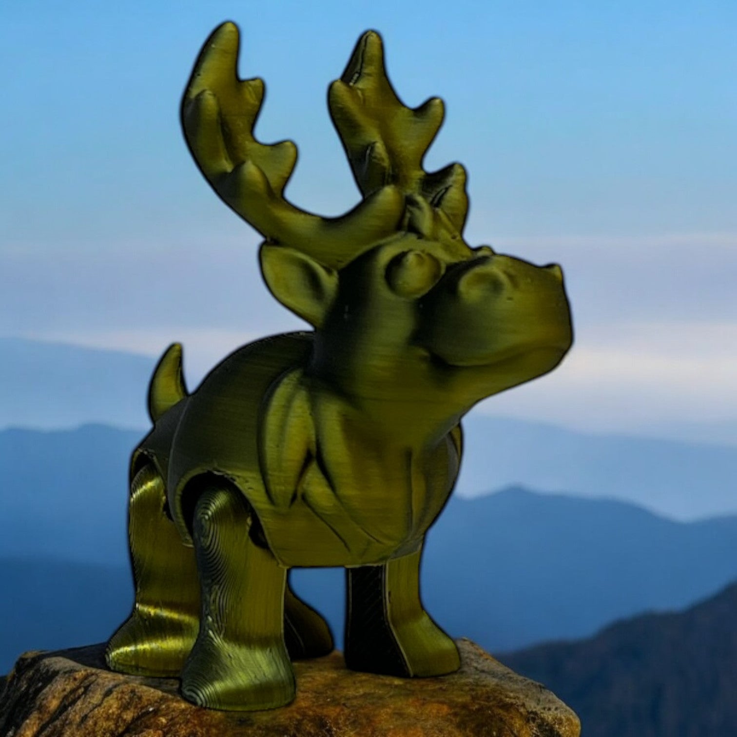 Bruce The Moose - Metallic Gold Color