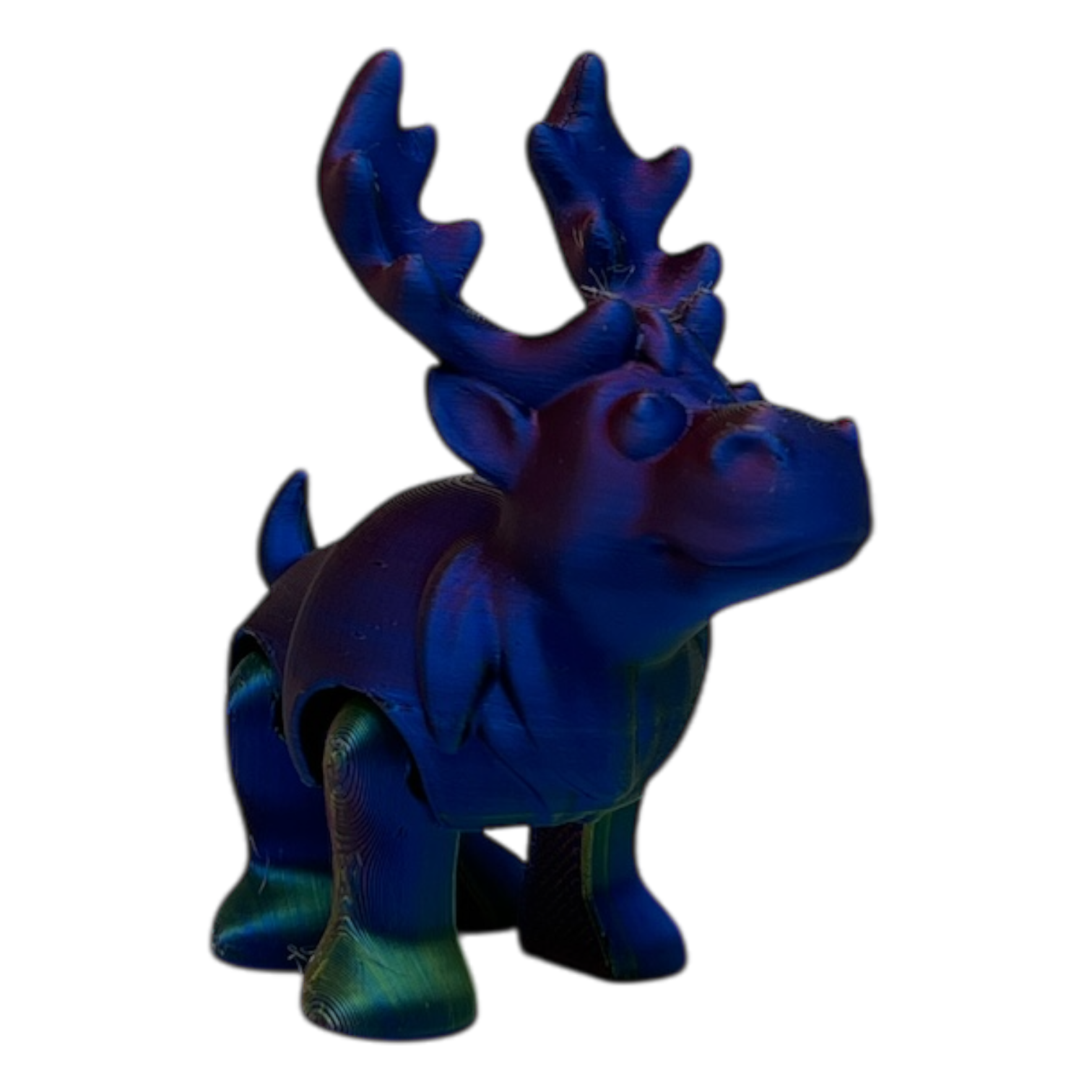 Bruce The Moose - Metallic Rainbow Color