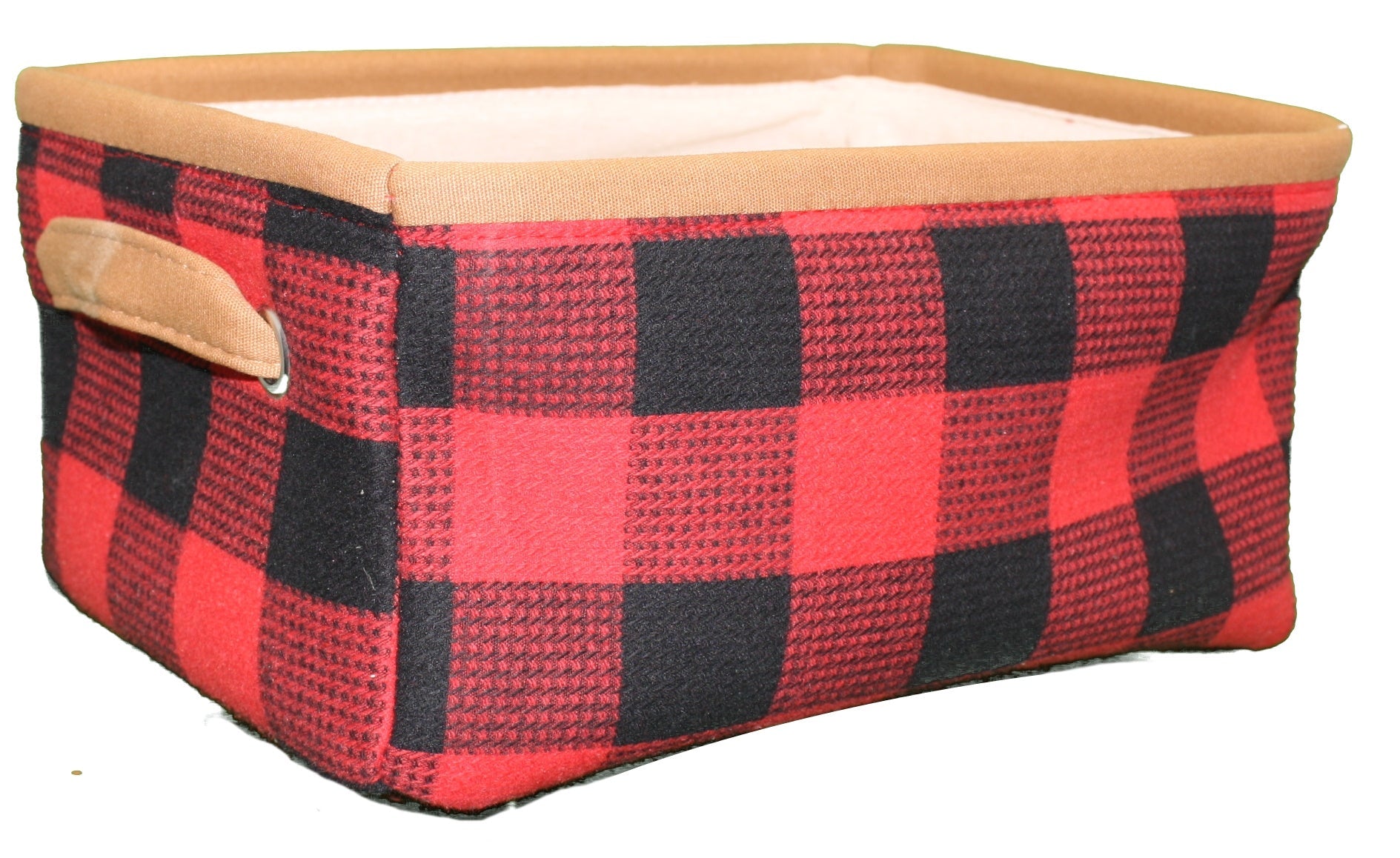 Buffalo Check Fabric Baskets -
