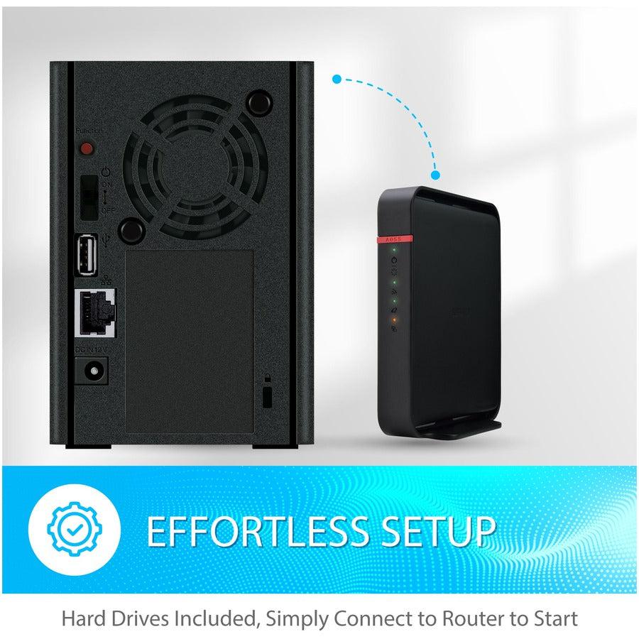 Buffalo LinkStation™ 220 Personal Cloud NAS with 2-Bay RAID LS220D0802
