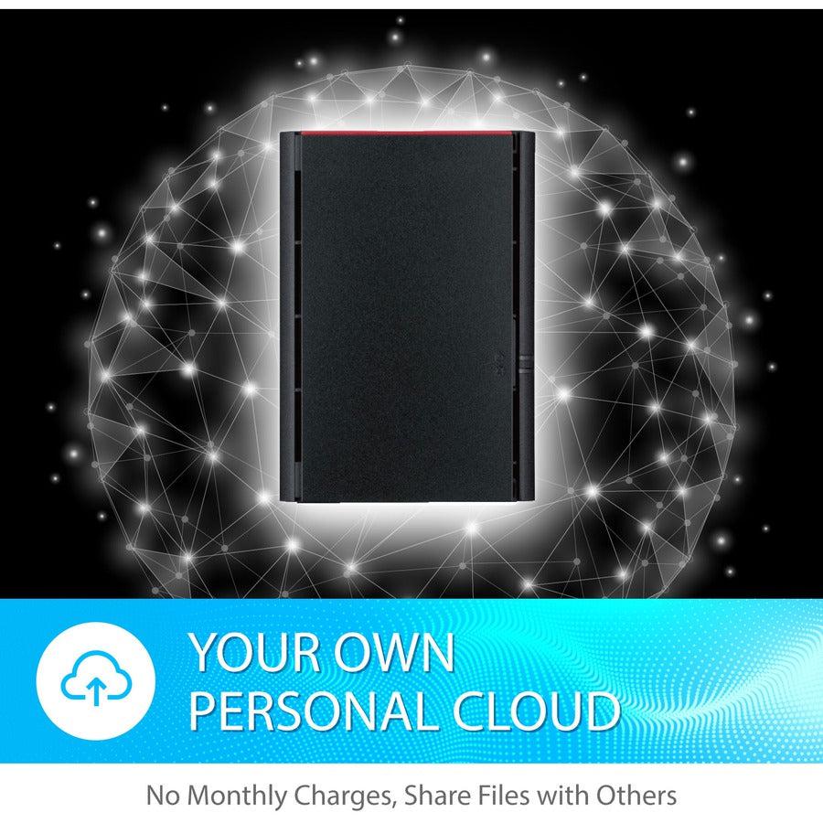 Buffalo LinkStation™ 220 Personal Cloud NAS with 2-Bay RAID LS220D0802
