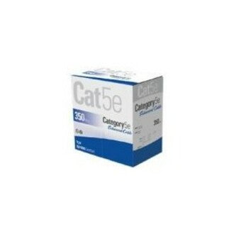 Bulk Cat5E Cable 4 Pair 350Mhz, Stp, Solid, Cmp Plenum, White, 1000Ft