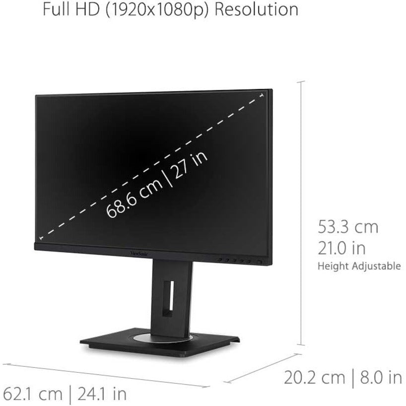 Business Monitor 27 Inch - Advanced Ergonomics with USB-C | ViewSonic VG2755