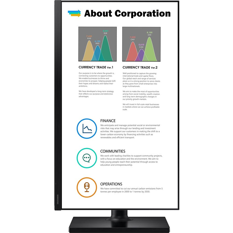 Business Monitor Full HD - Samsung FT45 Series F22T454FQN IPS | TechSoft