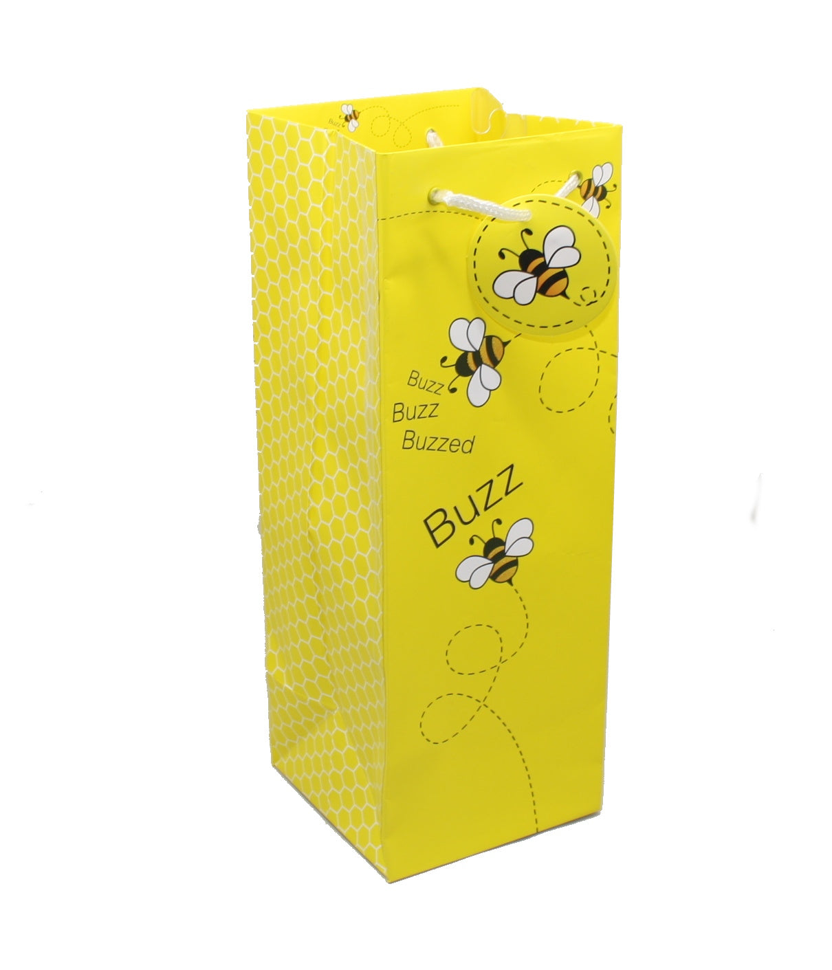 Buzz Buzz Buzzed Wine Bottle Gift Bag