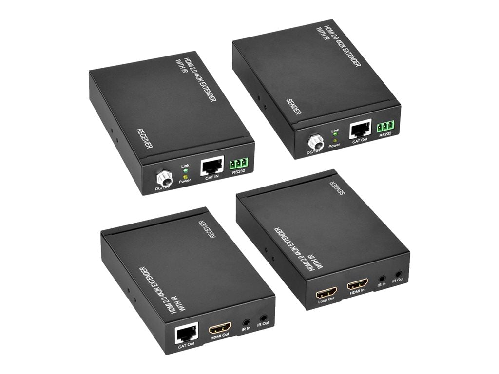 Bytecc - Extender Set - video/audio/infrared/serial/network extender - HDMI - over CAT 6/6a/7 - up to 197 ft HM2-ET60LP