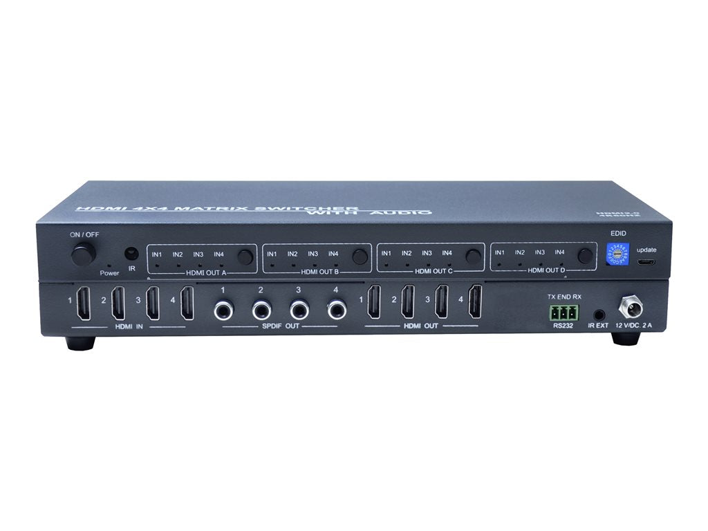Bytecc HM2-MT404A - Video/audio switch - matrix - 4 x KVM / audio - desktop
