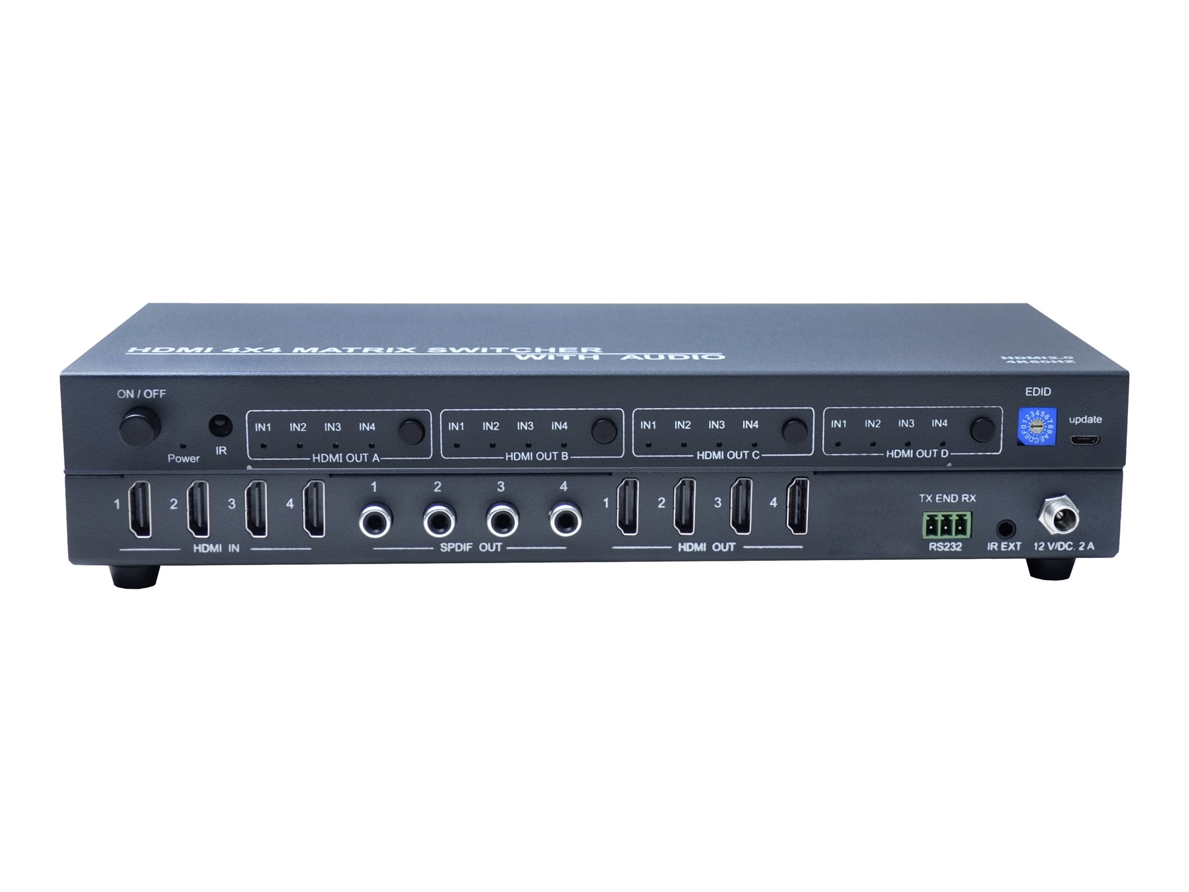 Bytecc HM2-MT404A - Video/audio switch - matrix - 4 x KVM / audio - desktop