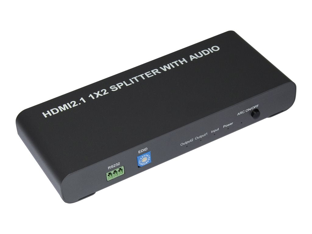 Bytecc HM21-SP102ER - Video/audio splitter - 8K, with audio extractor - 2 x HDMI - desktop