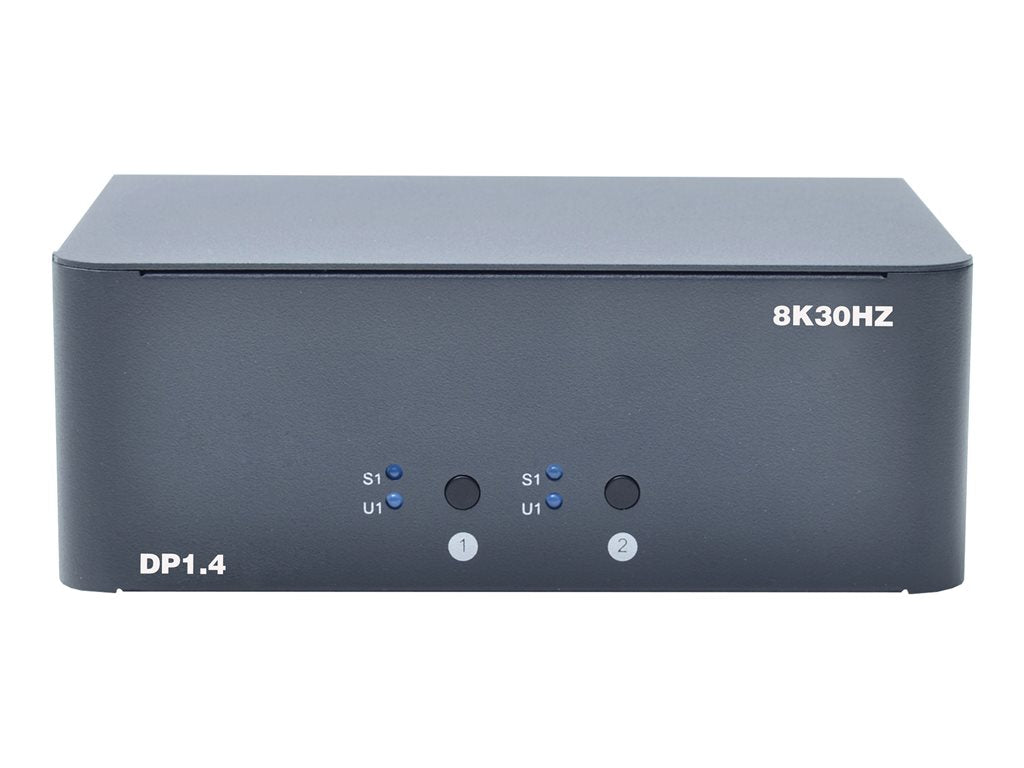 Bytecc KVM-DP2-2 - Video/audio switch - 8K, dual monitor - 2 x KVM / audio - 1 local user - desktop