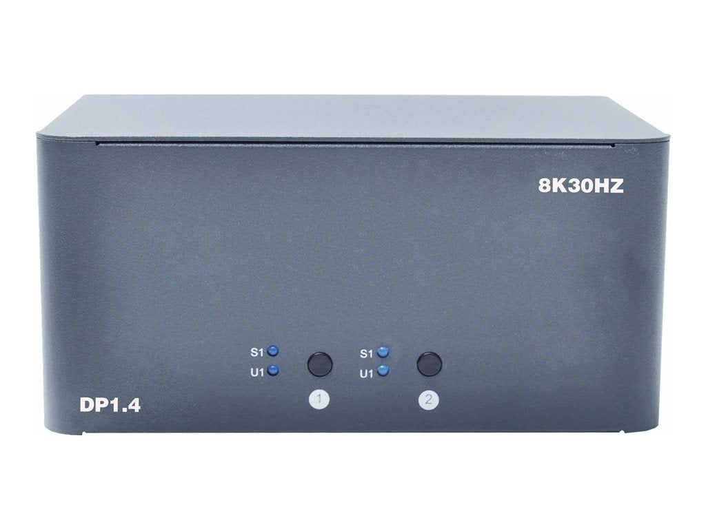 Bytecc KVM-DP2-3 - Video/audio switch - 8K, triple monitor - 3 x KVM / audio - 1 local user - desktop