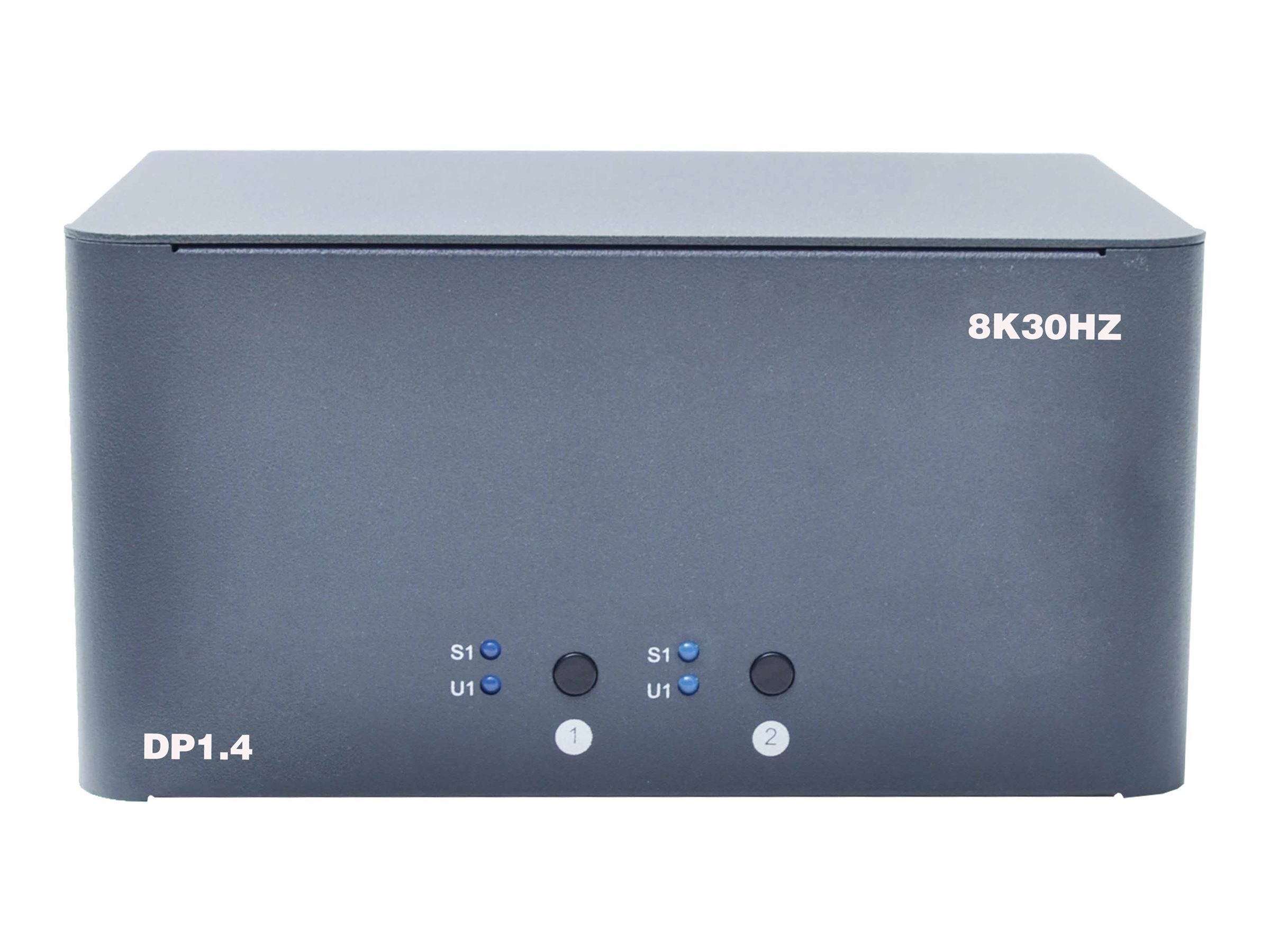 Bytecc KVM-DP2-4 - Video/audio switch - 8K, quad monitor - 4 x KVM / audio - 1 local user - desktop