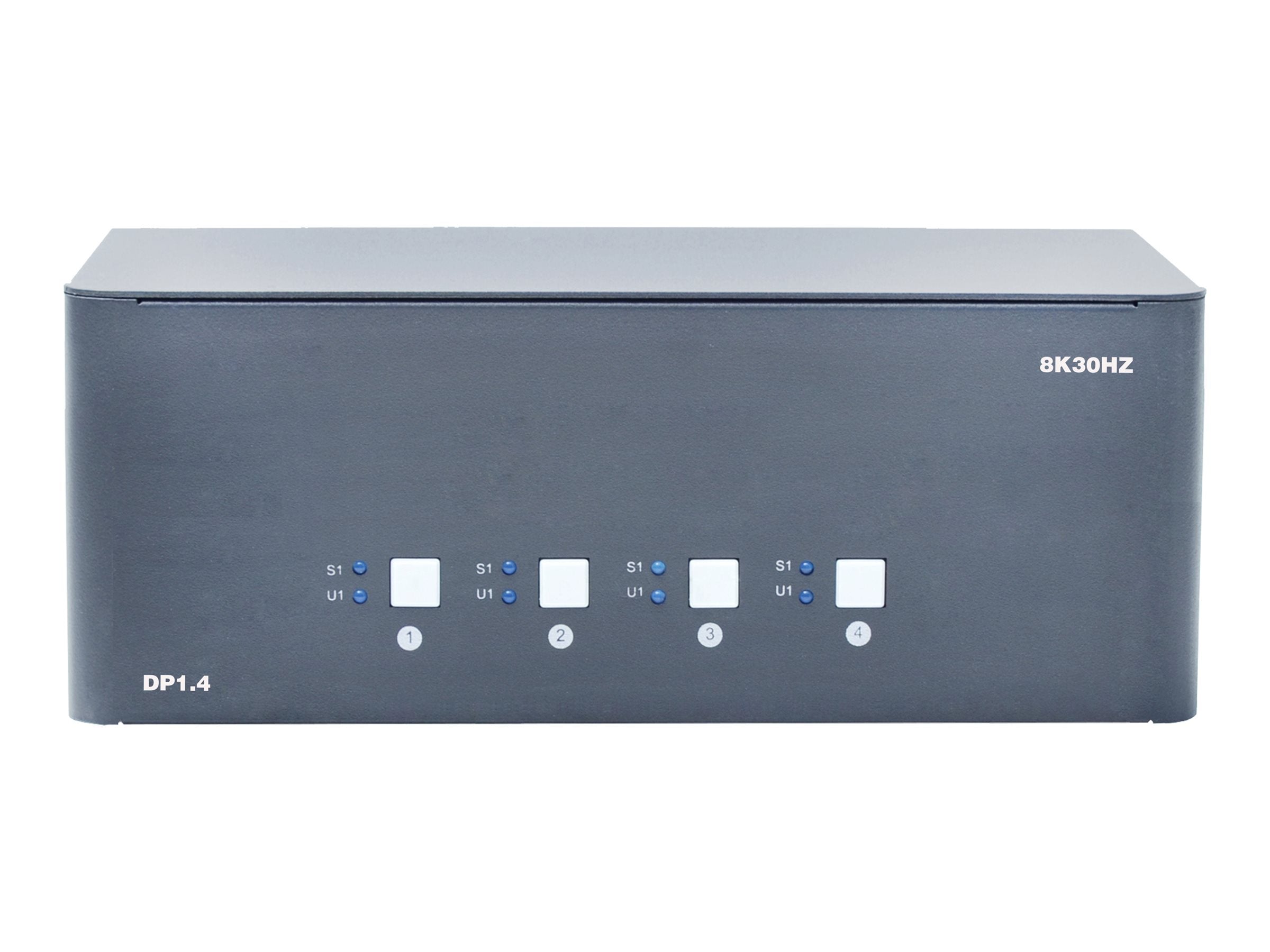 Bytecc KVM-DP4-4 - Video/audio switch - 8K, quad monitor - 4 x KVM / audio - 1 local user - desktop