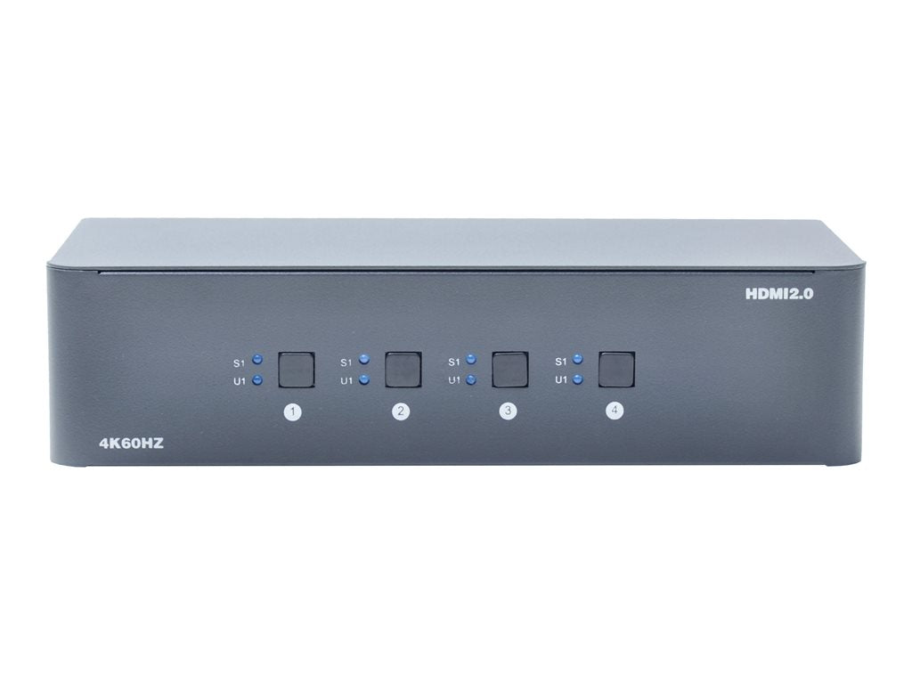 Bytecc KVM-HM4-2 - Video/audio switch - 4K, dual monitor - 2 x KVM / audio - 1 local user - desktop