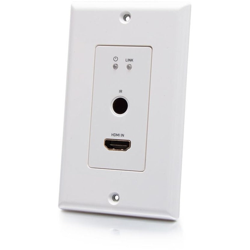 C2G 1-Gang HDMI HDBaseT Wall Plate Transmitter, RS232, IR over Cat Extender