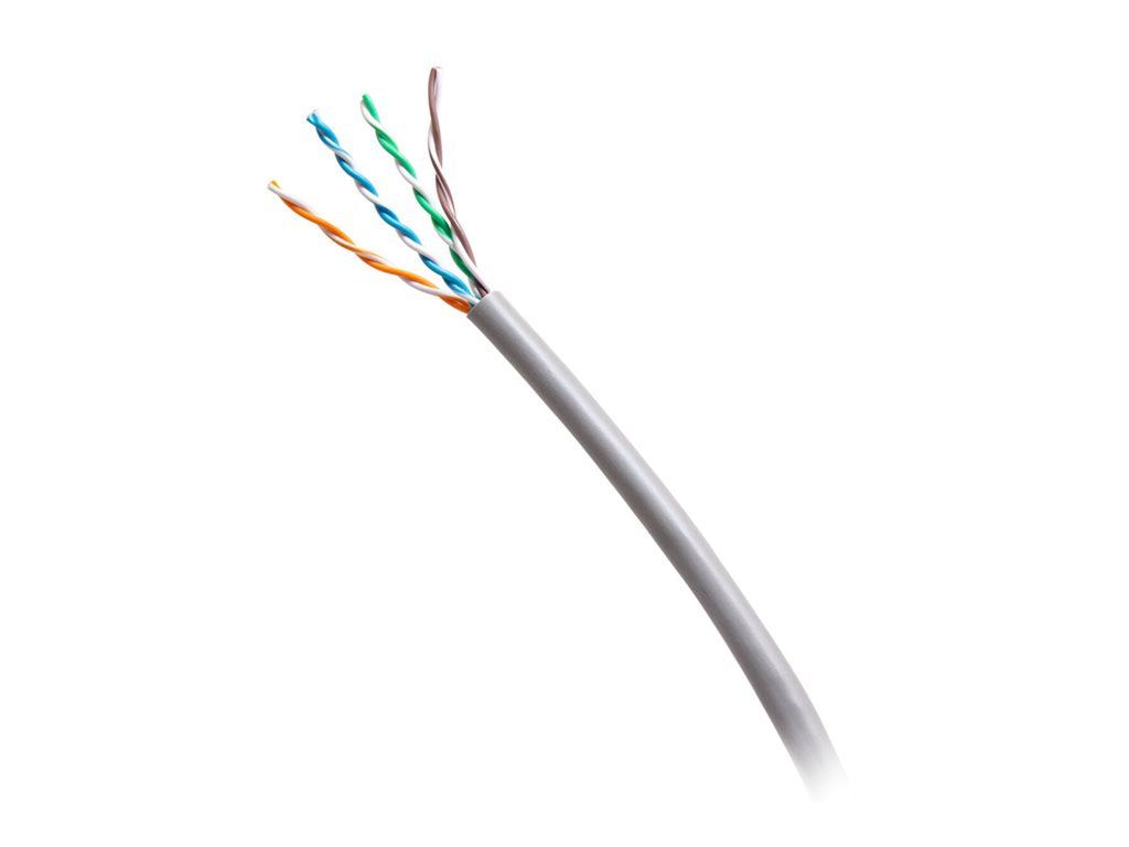 C2G 1000ft (304.8m) TAA-Compliant Cat6 Bulk Unshielded (UTP) Ethernet Network Cable with Solid Conductors-Riser CMR-Rated - Gray C2G56033