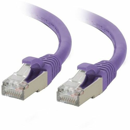 C2G 10ft Cat6A Snagless STP Ethernet Cable Purple