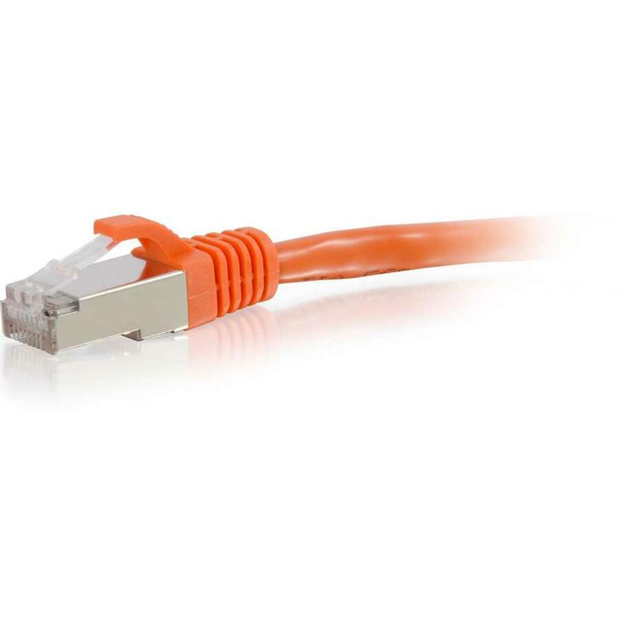 C2G 20ft (6.1m) Cat6 Snagless Shielded (STP) Ethernet Network Patch Cable - Orange
