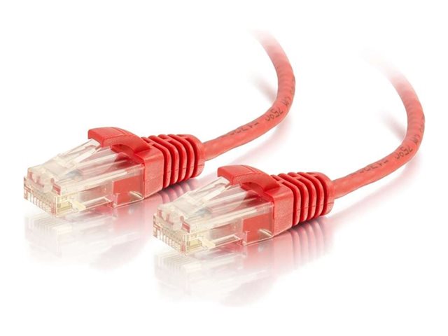 C2G 25FT CAT6 UTP Network Cable Red 28AWG