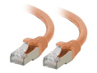 C2G 25FT CAT6A Snagless STP Cable Orange