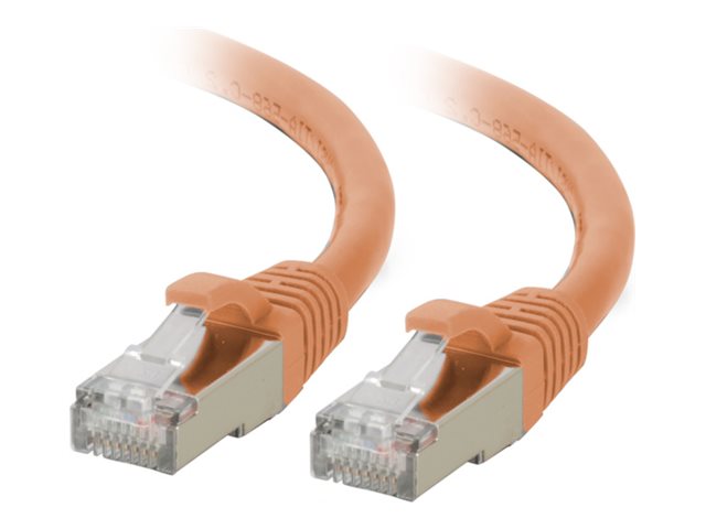 C2G 25FT CAT6A Snagless STP Cable Orange