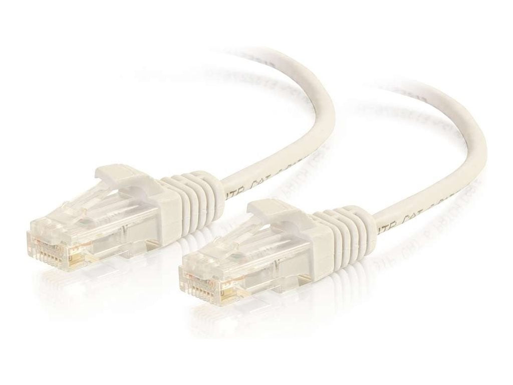 C2G 2ft Cat6 Slim Patch Cable - White