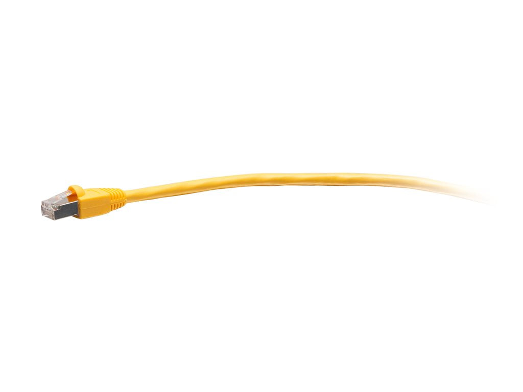 C2G 2ft Cat6 Snagless Shielded Ethernet Cable - TAA Compliant F-Series - Yellow - Patch cable - TAA Compliant - RJ-45 (M) to C2G43765
