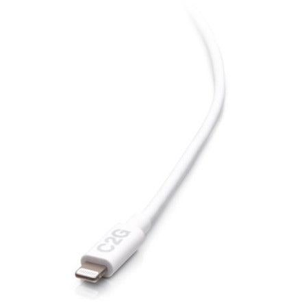 C2G 3ft USB-C Male to Lightning Male Sync and Charging Cable - White