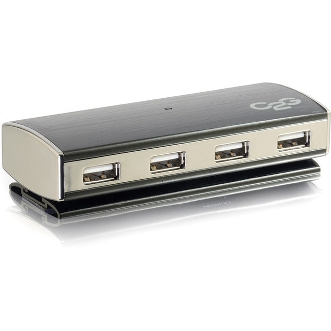C2G 4-Port Usb Hub For Chromebooks, Laptops, And Desktops-Usb 2.0 Aluminum Hub-A